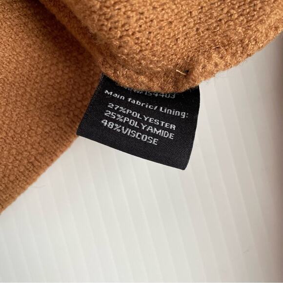 SHACI Blue tan cropped Crewneck sweater size small - Picture 8 of 8